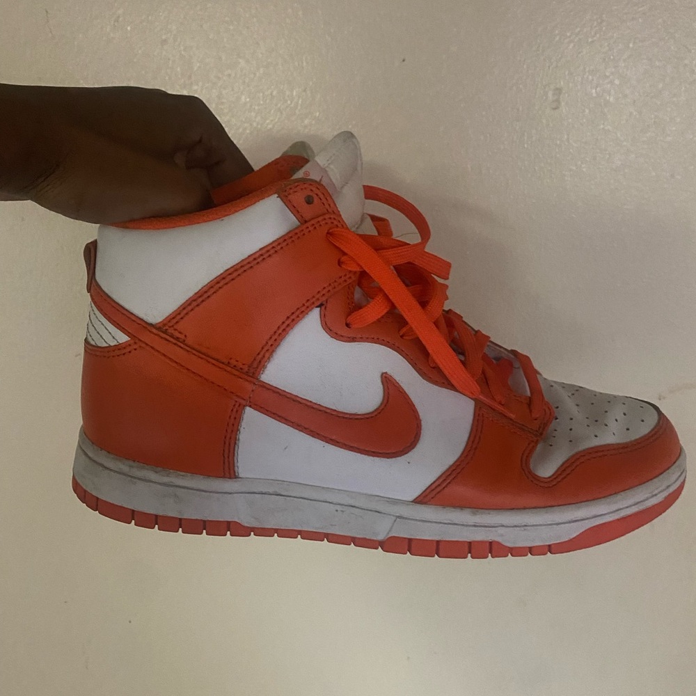 Orange high dunks